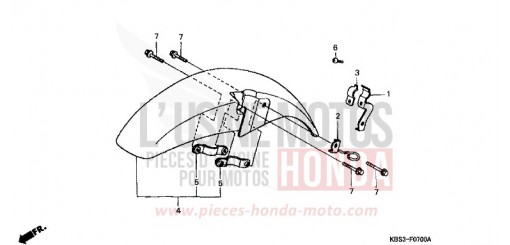 AILE AVANT NSR125RV de 1997